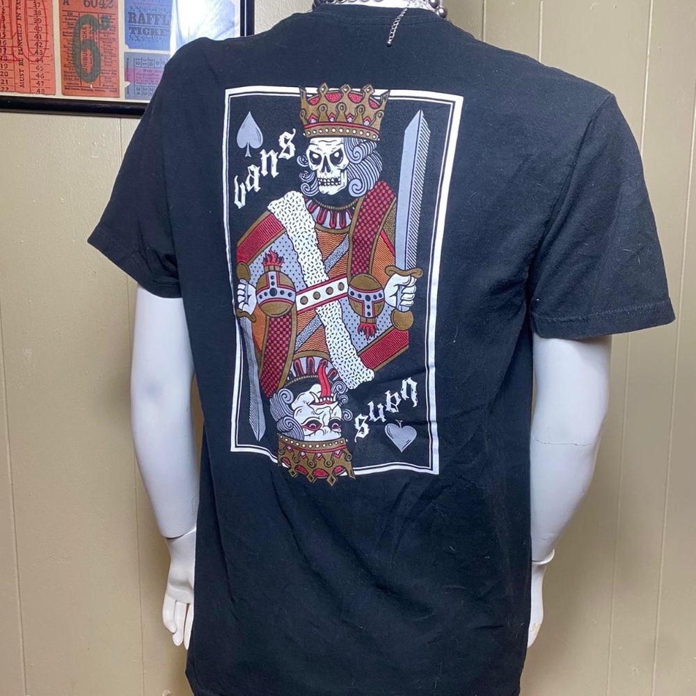 Vans Men's Black and White T-shirt